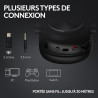 Logitech g pro x superlight 2 dex lightspeed, souris gaming sans fil, capteur 32k dpi, recharge usb-c + pro x 2 lightspeed casqu