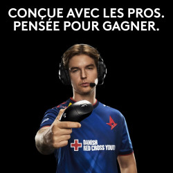 Logitech g pro x superlight 2 dex lightspeed, souris gaming sans fil, capteur 32k dpi, recharge usb-c + pro x 2 lightspeed casqu