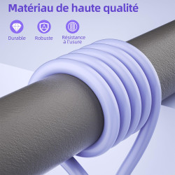 Câble Chargeur iPhone, 2M/Lot de 3, Charge Rapide Cord Lightning Cable Compatible avec iPhone 14 13 12 11 Pro Max XR XS X 8 7 6 