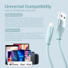 iPhone Chargeur Câble [Certifié MFi] 2M/Lot de 3 Câble Lightning Charge Rapide Cord Compatible avec iPhone 14 13 12 11 Pro Max X