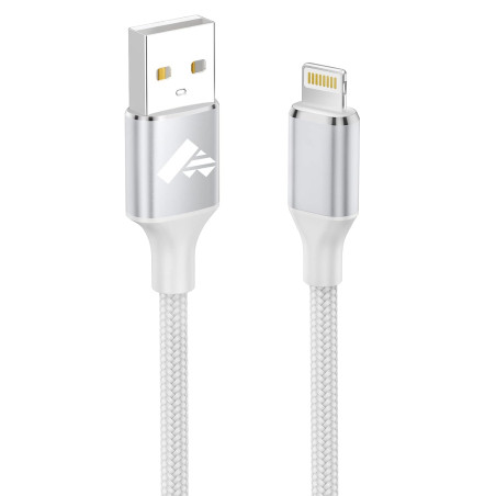 Câble iPhone, Chargeur iPhone 2M Câble Lightning USB [Certifié MFi] Cable iphone Charge Rapide Nylon Tressé Fil Chargeur iphone 