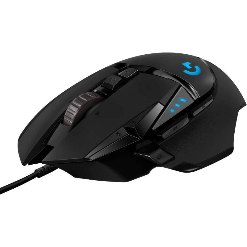 Logitech G G502 HERO Souris Gamer Filaire Haute Performance, Capteur Gaming HERO 25K, 25 600 PPP, RVB, Poids Ajustable, 11 Bouto