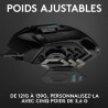 Logitech G G502 HERO Souris Gamer Filaire Haute Performance, Capteur Gaming HERO 25K, 25 600 PPP, RVB, Poids Ajustable, 11 Bouto