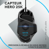 Logitech G G502 HERO souris gaming filaire avec boutons programmables et poids ajustables et G213 RVB clavier gaming rétroéclair