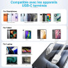Cable USB C vers USB C, 2m+3m Cable USB C Charge Rapide 60W pour Apple iPhone 17 16 15 Pro Max Pro Plus, pour iPad Pro/Air/Mini,