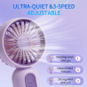 VanSmaGo Mini Ventilateur Portable Fan 3 Pack, Petit Ventilateur de Poche Main Portatif Avec 3 Vitesses, Adapté Aux Enfants, Adu