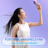VanSmaGo Mini Ventilateur Portable Fan 3 Pack, Petit Ventilateur de Poche Main Portatif Avec 3 Vitesses, Adapté Aux Enfants, Adu