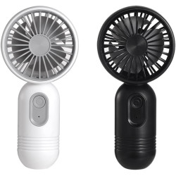 VanSmaGo Mini Ventilateur Portable Fan 2 Pack, Petit Portatif a Pile USB, Ventilateur a Main De Poche Avec 3 Vitesses Pour Les F