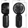 VanSmaGo Mini Ventilateur Portable Fan 2 Pack, Petit Portatif a Pile USB, Ventilateur a Main De Poche Avec 3 Vitesses Pour Les F