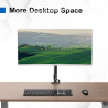 GRIFEMA GB2003-1, Support Ecran PC Moniteur de 13-32 Pouces, Bras Ecran PC VESA 75x75-100x100 MM, Rotation à 360°, Réglable en H