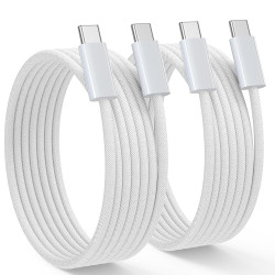 Câble USB C vers USB C [1M, Lot de 2] Cable USB C 60W PD Charge Rapide Cable USB Type C pour iPhone 17 16 15 Pro Max,MacBook Pro