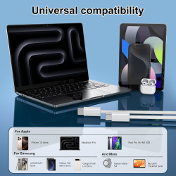 Câble USB C vers USB C [1M, Lot de 2] Cable USB C 60W PD Charge Rapide Cable USB Type C pour iPhone 17 16 15 Pro Max,MacBook Pro