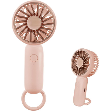 Jsdoin mini-handheld-ventilator, leistungsstarker desktop- mit schnalle, leichter usb-ventilator, geeignet f ür modische frauen,
