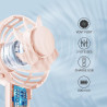 Jsdoin mini-handheld-ventilator, leistungsstarker desktop- mit schnalle, leichter usb-ventilator, geeignet f ür modische frauen,