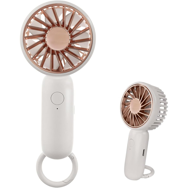 Jsdoin mini-handheld-ventilator, leistungsstarker desktop- mit schnalle, leichter usb-ventilator, geeignet f ür modische frauen,