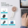 Jsdoin mini-handheld-ventilator, leistungsstarker desktop- mit schnalle, leichter usb-ventilator, geeignet f ür modische frauen,