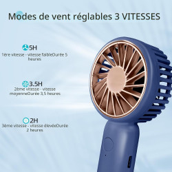 Jsdoin mini-handheld-ventilator, leistungsstarker desktop- mit schnalle, leichter usb-ventilator, geeignet f ür modische frauen,