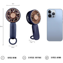 Jsdoin mini-handheld-ventilator, leistungsstarker desktop- mit schnalle, leichter usb-ventilator, geeignet f ür modische frauen,