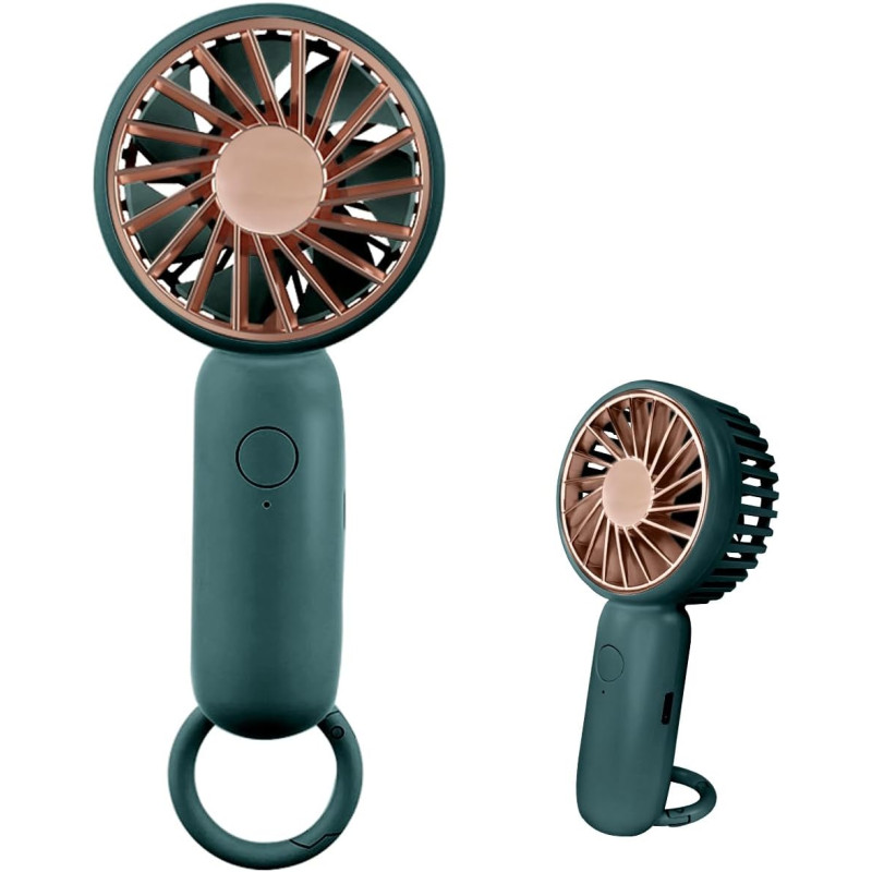 Jsdoin mini-handheld-ventilator, leistungsstarker desktop- mit schnalle, leichter usb-ventilator, geeignet f ür modische frauen,