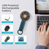 Jsdoin mini-handheld-ventilator, leistungsstarker desktop- mit schnalle, leichter usb-ventilator, geeignet f ür modische frauen,