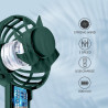 Jsdoin mini-handheld-ventilator, leistungsstarker desktop- mit schnalle, leichter usb-ventilator, geeignet f ür modische frauen,