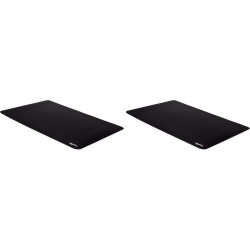 Amazon Basics Grand Rectangulaire Tapis de Souris - Gaming, Noir, Étendu, 902L x 429l mm (Lot de 2)
