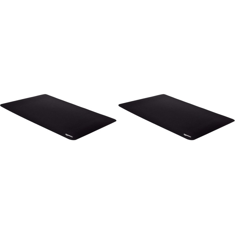 Amazon Basics Grand Rectangulaire Tapis de Souris - Gaming, Noir, Étendu, 902L x 429l mm (Lot de 2)