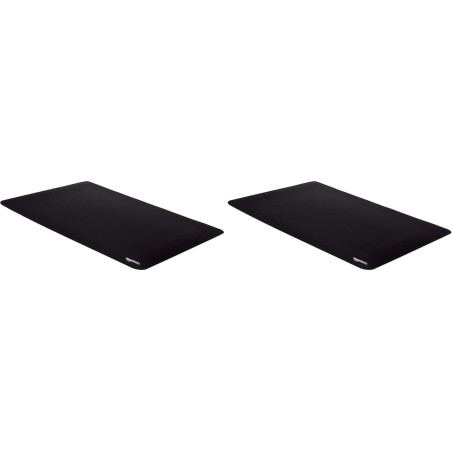 Amazon Basics Grand Rectangulaire Tapis de Souris - Gaming, Noir, Étendu, 902L x 429l mm (Lot de 2)