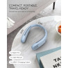 anysun Ventilateur de Cou, Ventilateur Portable avec 66 Sorties d’Air, Flux d’Air 360°, 4 Vitesses, 6000mAh Rechargeable USB, Ve