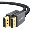 IVANKY Câble DisplayPort vers DisplayPort 3m Ultra HD 4K Câble DP Mâle Mâle en Nylon Tressé & Plaqués Or [4K@60Hz, 2K@165Hz, 2K@