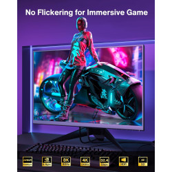 IVANKY 8K Câble Displayport 1.4 1M, [Certifié VESA] 8K@60Hz, 4K@240Hz, 2K@240Hz/165Hz/144Hz, 32.4Gbps Câble DP 1.4 Compatible av