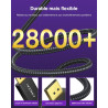 IVANKY 8K Câble Displayport 1.4 2M, [Certifié VESA] 8K@60Hz, 4K@240Hz, 2K@240Hz/165Hz/144Hz, 32.4Gbps Câble DP 1.4 Compatible av