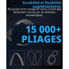 ARISKEEN Cat 8 Câble Ethernet 15M, Cat8 Tressé Plat Haut Débit (40Gbps 2000Mhz/s) Gigabit Rj45 STP Câble Blindé Internet Réseau 