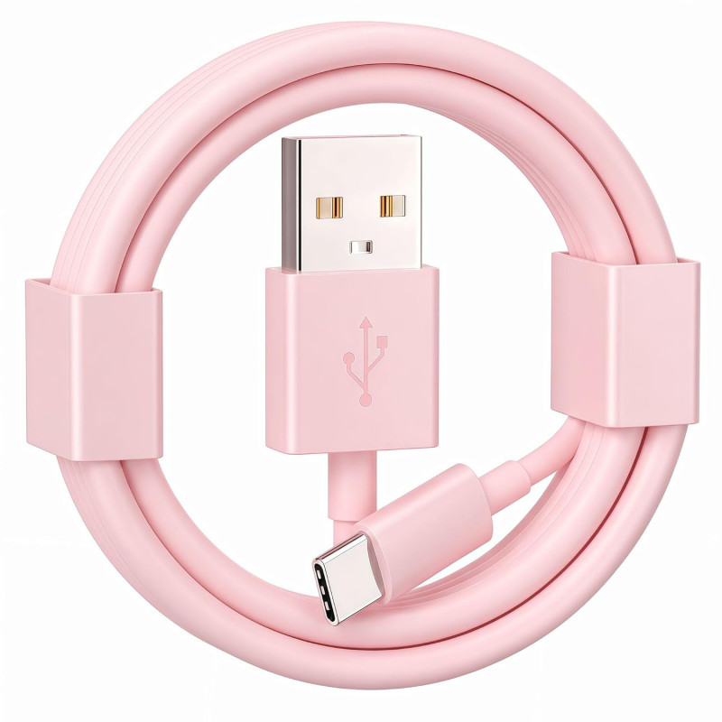 Câble de charge et de données pour CarPlay iPhone 17/17e/16/15, câble USB A vers USB C pour iPhone 17 16 15 Pro Max, Plus, 16e, 