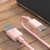 Câble de charge Carplay USB C vers USB pour iPhone 17/17e/16/15 - Rose court - 0,5 m - Pour iPhone 17/16/15 Pro Max, Plus, 17e, 