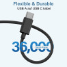 3 m Câble de chargement pour Kindle Fire, câble USB A vers USB C pour Kindle Fire 7, HD 8, HD 10 (9ème, 10ème, 11ème, 12ème géné
