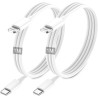 Cable iPhone USB C, Cable USB C vers Lightning 1M 2Pack, [Certifié MFi] Câble iPhone USBC Chargeur Rapide Fil pour Apple iPhone 