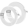 Cable iPhone USB C, Cable USB C vers Lightning 2M+3m, Certifié MFi Câble iPhone USBC Chargeur Rapide Fil pour Apple iPhone 14 13
