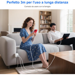 Cable iPhone USB C, Cable USB C vers Lightning 3m+3m [Certifié MFi] Câble iPhone USBC Chargeur Rapide Fil pour Apple iPhone 14 1