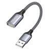 RAVIAD Câble Rallonge USB 2.0 0.5M, Câble Extension USB 2.0 Mâle A vers Femelle A Nylon Tressé Compatible pour Clé USB, Hub USB,