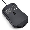 Amazon Basics Souris filaire USB à 3 boutons, Standard, silencieuse, noire