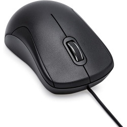 Amazon Basics Souris filaire USB à 3 boutons, Standard, silencieuse, noire
