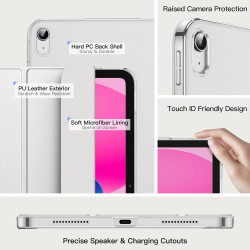 JETech Coque pour iPad (A16) 11ème/10ème Génération (2025/2022), Support Mince Dos Dur Housse Étui avec Veille/Réveil Automatiqu