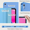 JETech Coque pour iPad (A16) 11ème/10ème Génération (2025/2022), Support Mince Dos Dur Housse Étui avec Veille/Réveil Automatiqu