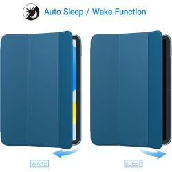 JETech Coque pour iPad (A16) 11ème/10ème Génération (2025/2022), Support Mince Dos Dur Housse Étui avec Veille/Réveil Automatiqu