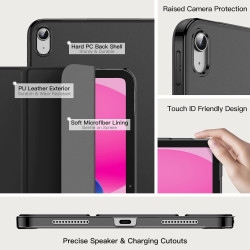 JETech Coque pour iPad (A16) 11ème/10ème Génération (2025/2022), Support Mince Dos Dur Housse Étui avec Veille/Réveil Automatiqu