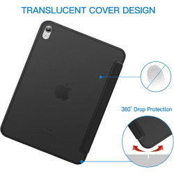 JETech Coque pour iPad (A16) 11ème/10ème Génération (2025/2022), Support Mince Dos Dur Housse Étui avec Veille/Réveil Automatiqu
