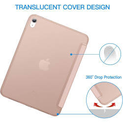 JETech Coque pour iPad (A16) 11ème/10ème Génération (2025/2022), Support Mince Dos Dur Housse Étui avec Veille/Réveil Automatiqu