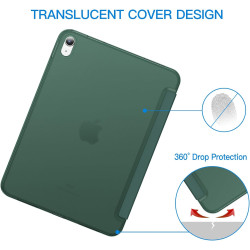 JETech Coque pour iPad (A16) 11ème/10ème Génération (2025/2022), Support Mince Dos Dur Housse Étui avec Veille/Réveil Automatiqu