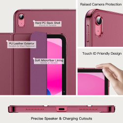 JETech Coque pour iPad (A16) 11ème/10ème Génération (2025/2022), Support Mince Dos Dur Housse Étui avec Veille/Réveil Automatiqu